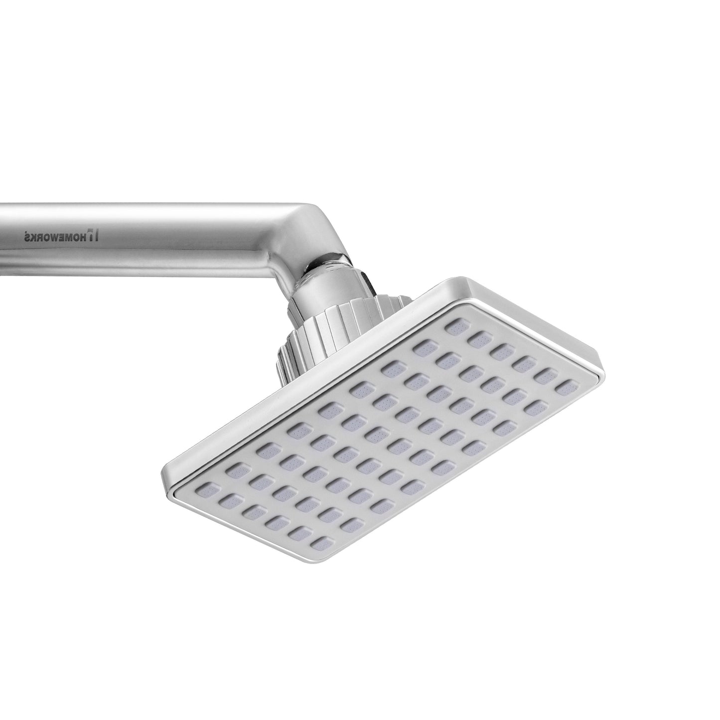 HOMEWORKS RECTA 4" ABS CHROME FINISH SQUARE OVERHEAD SHOWER