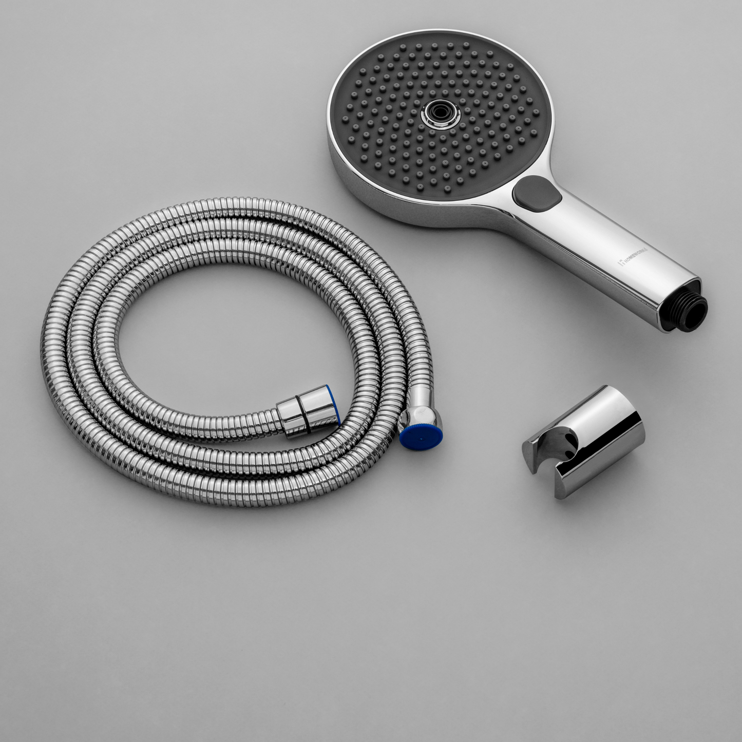 TELEPHONE SHOWER SET DASH 2 FLOW ABS CHROME FINISH WITH 1.5 METER SS PULLOUT SHOWER TUBE AND ABS WALL HOOK