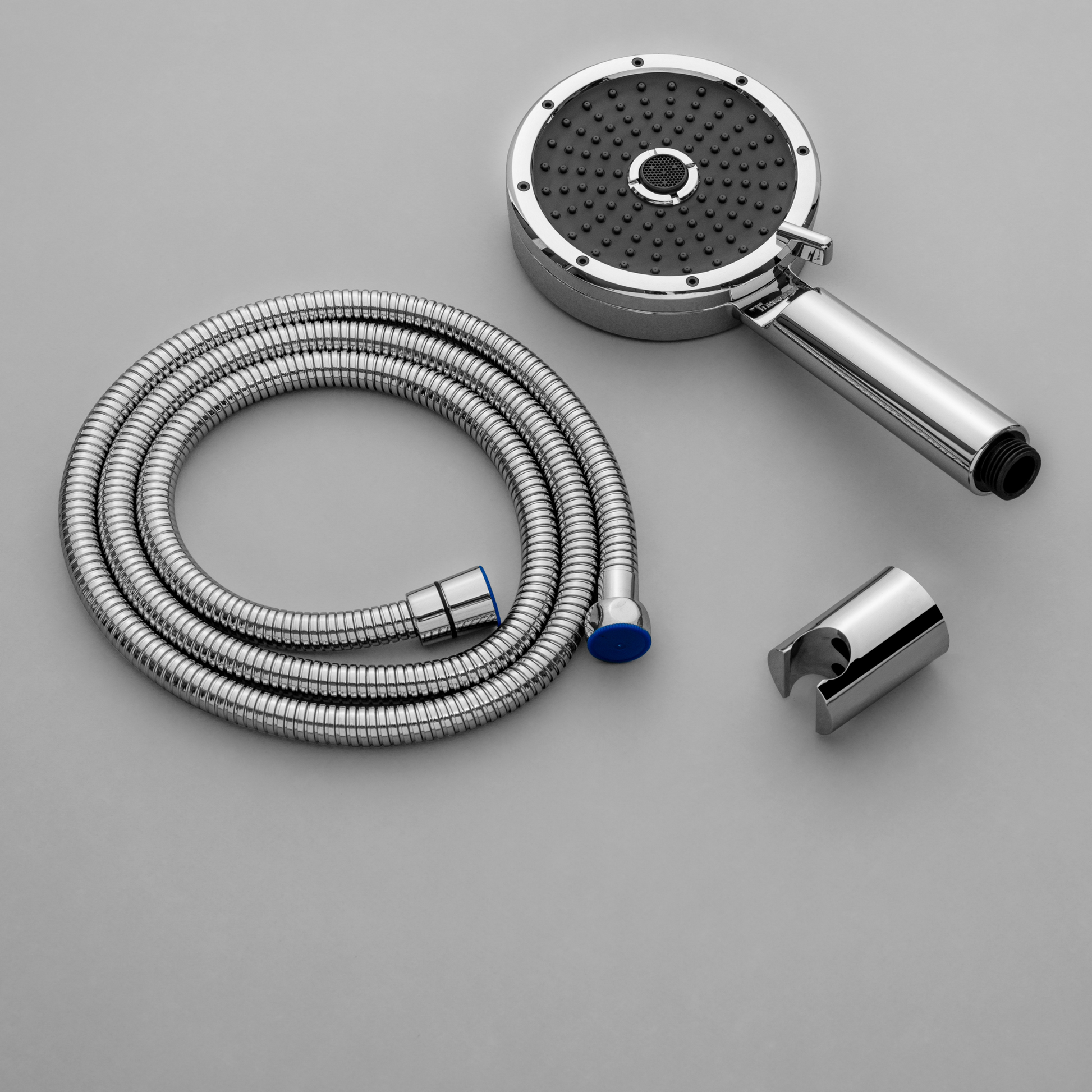 TELEPHONE SHOWER SET INFINITY 3 FLOW ABS CHROME FINISH WITH 1.5 METER SS PULLOUT SHOWER TUBE AND ABS WALL HOOK